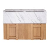 Temple &amp; Webster Ambrose Extendable Kitchen Island Bench with Storage
