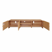 Temple &amp; Webster Maxine Curved Rattan TV Unit
