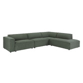 Temple &amp; Webster Russo 6 Seater Upholstered Sofa Set