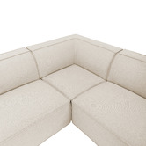 Temple &amp; Webster Russo 6 Seater Upholstered Sofa Set