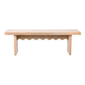 Temple &amp; Webster Arielle Mango Wood Dining Bench