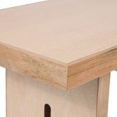 Temple &amp; Webster Arielle Mango Wood Dining Bench