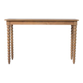 Temple &amp; Webster Zara Mango Wood Bobbin Console Table