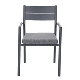 Temple &amp; Webster 6 Seater Kamari Aluminium Outdoor Dining Set