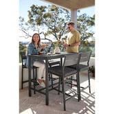 Temple &amp; Webster 4 Seater Kamari Outdoor Bar Table Set