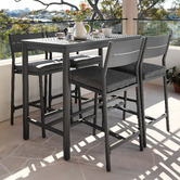 Temple &amp; Webster 4 Seater Kamari Outdoor Bar Table Set