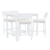 Temple &amp; Webster 4 Seater Kamari Outdoor Bar Table Set