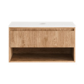 Temple &amp; Webster Mabel 900mm Wall Hung Single Vanity