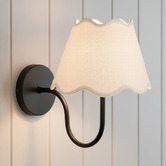 Temple &amp; Webster Remmy Scalloped Shade Wall Sconce