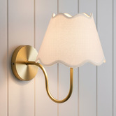 Temple &amp; Webster Remmy Scalloped Shade Wall Sconce