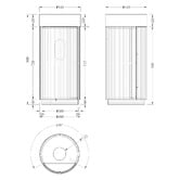 Temple &amp; Webster Nomad 410mm Freestanding Single Vanity