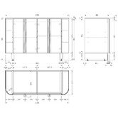 Temple &amp; Webster Valentine 1200mm Freestanding Double Vanity