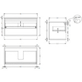 Temple &amp; Webster Mabel 900mm Wall Hung Single Vanity