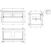 Temple &amp; Webster Boyd 600mm Wall Hung Single Vanity