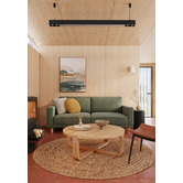 Temple &amp; Webster Como Rubberwood Adjustable Wall Sconce
