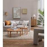 Temple &amp; Webster Siena Travertine Table Lamp