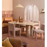 Temple &amp; Webster Tyler Rattan &amp; Raffia Pendant Light