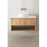 Temple &amp; Webster Mabel 900mm Wall Hung Single Vanity