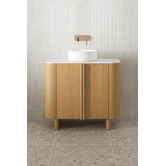 Temple &amp; Webster Valentine 900mm Freestanding Single Vanity