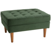Temple &amp; Webster Stockholm Velvet Ottoman