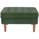 Temple &amp; Webster Stockholm Velvet Ottoman