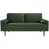 Temple &amp; Webster Stockholm 3 Seater Velvet Sofa