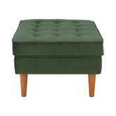 Temple &amp; Webster Stockholm Velvet Ottoman