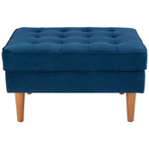 Temple &amp; Webster Stockholm Velvet Ottoman