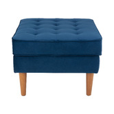 Temple &amp; Webster Stockholm Velvet Ottoman
