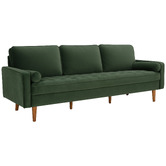 Temple &amp; Webster Stockholm Velvet 4 Seater Sofa