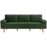 Temple &amp; Webster Stockholm Velvet 4 Seater Sofa