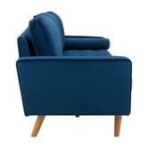 Temple &amp; Webster Stockholm Velvet 4 Seater Sofa