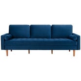 Temple &amp; Webster Stockholm Velvet 4 Seater Sofa