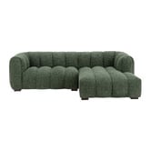 Temple &amp; Webster Nelson Premium 3 Seater Upholstered Sofa with Chaise