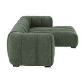 Temple &amp; Webster Nelson Premium 3 Seater Upholstered Sofa with Chaise