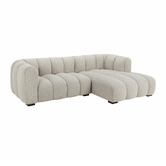 Temple &amp; Webster Nelson Premium 3 Seater Upholstered Sofa with Chaise