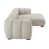 Temple &amp; Webster Nelson Premium 3 Seater Upholstered Sofa with Chaise