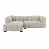 Temple &amp; Webster Nelson Premium 3 Seater Upholstered Sofa with Chaise