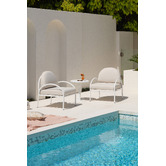 Temple &amp; Webster 2 Seater Bawley Outdoor Armchair &amp; Table Set