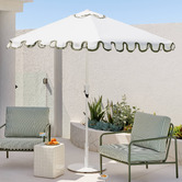 Temple &amp; Webster 2.7m Scalloped Market Umbrella