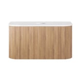 Temple &amp; Webster Nomad 900mm Natural Wall Hung Single Vanity