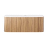 Temple &amp; Webster Nomad 1200mm Natural Wall Hung Single Vanity