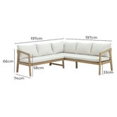 Temple &amp; Webster 5 Seater Bayview Outdoor Modular Lounge Set