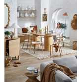 Temple &amp; Webster Wenzel Jute &amp; Rattan Table Lamp