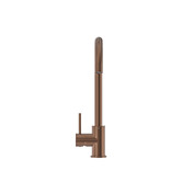 Temple &amp; Webster Clovelly Bronze Gooseneck Kitchen Sink Mixer