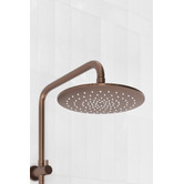 Temple &amp; Webster Clovelly Bronze Gooseneck Twin Shower
