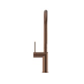 Temple &amp; Webster Clovelly Bronze Gooseneck Pull-Out Kitchen Sink Mixer