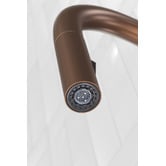 Temple &amp; Webster Clovelly Bronze Gooseneck Pull-Out Kitchen Sink Mixer