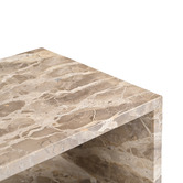 Temple &amp; Webster Beige Delight Mia Marble Side Table
