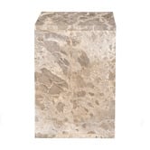 Temple &amp; Webster Beige Delight Mia Marble Side Table